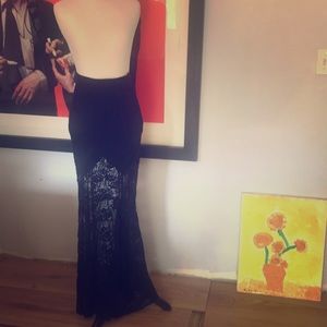 Black Lace Bohemian Mermaid skirt